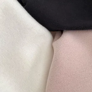 Winter children's fleece-lined ribbed long sleeve tops in white, black and pink colors