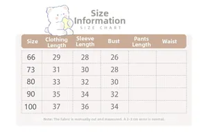 Detailed size chart for kids cable knit cardigan showing length sleeve and chest measurements