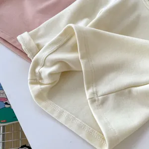 Detail of double-needle stitching on hem of thick thermal kids pajama set