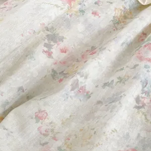 Pagliaccetto neonata a maniche lunghe con stampa floreale vintage e colletto in pizzo