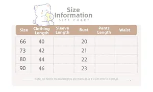 Detailed size chart for baby girls' mesh romper dress showing length and chest measurements