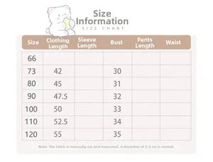 Tabella taglie dettagliata per vestito da principessa ricamato da bambina, taglie 66-120cm