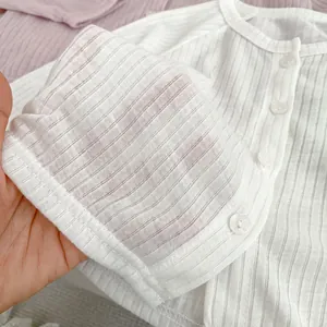 Gilet de protection solaire en maille côtelée blanche pour fille, léger et respirant