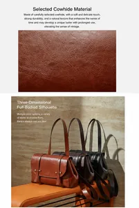 Close-up of premium lychee pattern leather texture and vintage leather shoulder bags