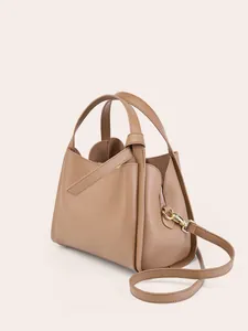 Borsa a Secchiello da Donna in Vera Pelle di Vacchetta Grana Litchi Con Tracolla Regolabile Borsa a Tracolla Vintage per Pendolari