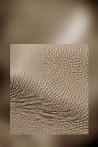 Dettaglio macro della pelle bovina di primo strato martellata di alta qualità con lucentezza