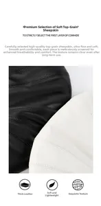Detailed macro view of quilted sheepskin leather texture and precision stitching
