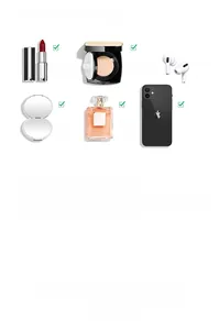 Internal capacity test showing a vintage leather tote bag fitting phone and cosmetics