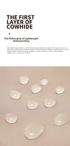 Waterproof 300D Oxford cloth detail showing water droplets and lightweight material texture