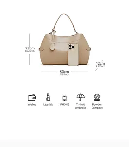 Guide des tailles détaillé et capacité pour grand sac à main en cuir pour le travail