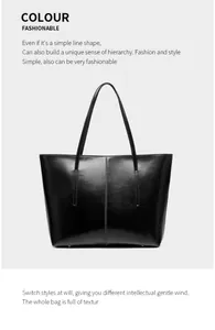 Detail view of smooth glossy black leather texture and fine stitching on a tote bag