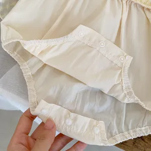 Body d'été pour bébé fille avec boutons-pression et texture en coton respirant