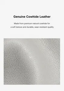 Gros plan sur la texture du cuir véritable montrant le grain naturel et la douceur