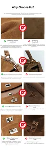 Detailed macro view of matte nubuck leather texture and durable multi-plated metal buckle