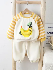 Toddler Baby Cartoon Animal Long Sleeve Sweatshirt And Jogger Pants Casual Cotton Sporty Spring Autumn Clothing