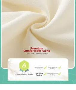 Macro shot of Class A safety cotton fabric showing soft texture for children clothes