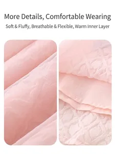 Rosa Herz Prinzessinnenkleid für Mädchen mit atmungsaktivem Mesh und weichem Futter