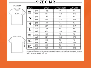 Detailed size chart for the 1776 T-shirt featuring measurements from XS to 3XL in cm and inches