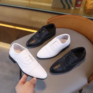 Chaussures Oxford Style Britannique pour Garçons Enfants Chaussures de Mariage Formelles en Cuir Respirant Imperméable