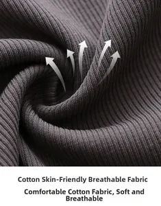 Macro shot of skin-friendly ribbed cotton fabric showing soft texture and breathability