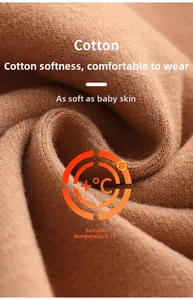 Détail macro du tissu thermique en coton chaud adapté à une température de 15°C