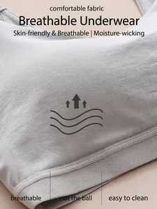 Seamless light grey V-back cooling tank top with breathable elastic fabric texture