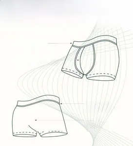 Detail showing elastic waistband and breathable double-deck cotton crotch for boys' underwear