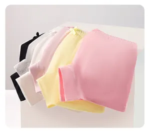 Détails de lot de boxers en coton pour filles en six couleurs avec petits nœuds doux