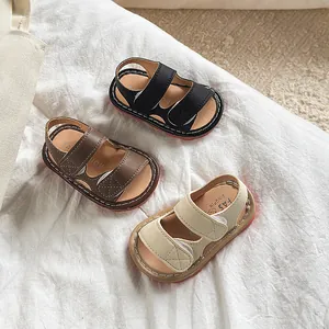Sandales Sifflantes pour Bébé Garçon Fille Semelle Souple Antidérapante Été Plage Chaussures de Marche pour Bambin