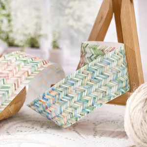 Nastro Adesivo PET con Trama Intrecciata Nastro Decorativo per Scrapbooking Fai da Te Journaling Serie Interwoven Drawing