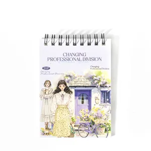 Career-themed sticker book with 20 illustrated sheets and black spiral binding