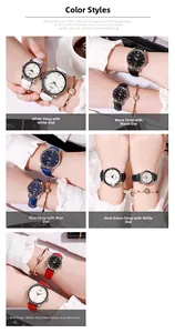 Dettaglio di cinque colori di cinturini in pelle per l'orologio al quarzo GEDl con bracciale
