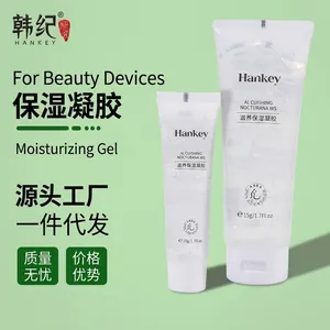 Conductive moisturizing gel for beauty devices in a squeeze tube for skin hydration