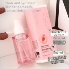 Detailansicht von 30ml Pfirsich Essenzöl mit Retinol und Pfirsichextrakt für Hautpflege