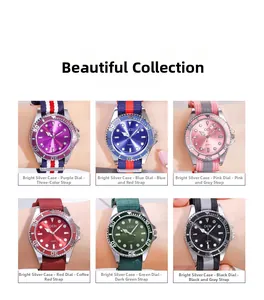 Collection de montres à quartz luxe pour femmes avec bracelets en tissu et cadrans soleil