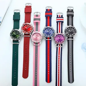 Collection de montres GEDI à quartz étanches pour femmes avec bracelets NATO en nylon