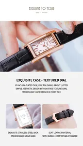 Makroaufnahme der polierten Edelstahlrückseite und des schwarzen Lederarmbandes der Uhr