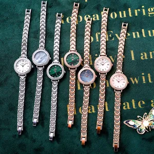 Luxe quartz watches for women with rhinestone bezels and elegant metal link bracelets