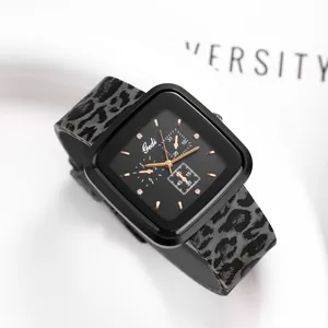 Modische Quadratische Damen Quarzuhr Edelstahlgehäuse Silikonarmband Strass Zifferblatt 30M Wasserdicht Lässige Armbanduhr