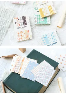 Detailansicht des Semi Sweet Dekopapiers mit Vintage-Blumen- und Karomustern für Scrapbooking