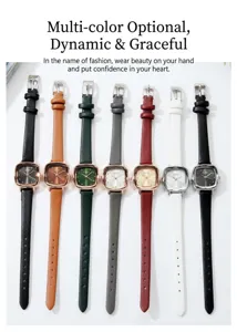 Detaillierter Vergleich von sieben bunten Lederbändern für Vintage-Quarzuhren