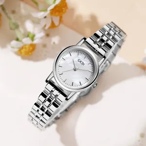 GEDI Orologio al Quarzo da Donna di Lusso Con Quadrante in Madreperla Cinturino in Acciaio Inox Impermeabile 3ATM Elegante