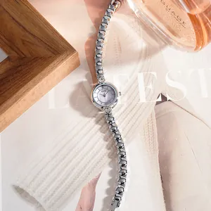 Orologio GEDI elegante donna con quadrante in madreperla viola e cinturino argento