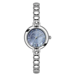 Orologio GEDI da donna con quadrante in madreperla blu e cinturino in lega d'argento