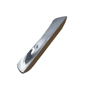 Modern chrome drawer handle with polished silver finish and sleek recessed design