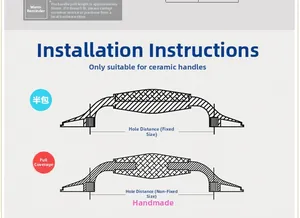 Technical guide showing differences between semi-wrapped and full-wrapped pumpkin ceramic knobs