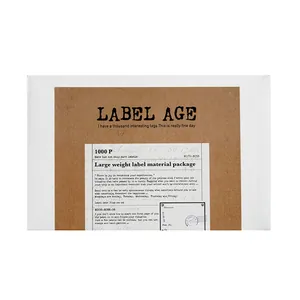 Vintage LABEL AGE material pack with 1000 pieces of retro decorative paper labels
