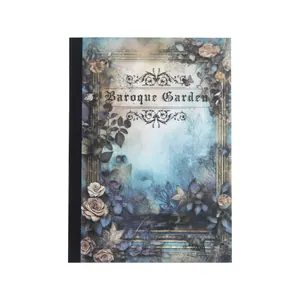 Papel floral vintage colección Jardín Barroco con rosas y mariposas para scrapbooking