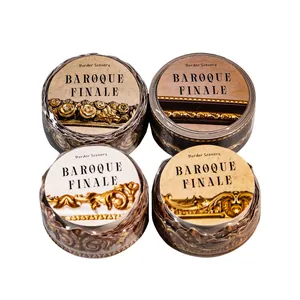 Baroque Finale vintage frame masking tape set with four rolls of decorative patterns