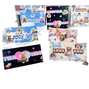 Soportes de cartulina con oso de dibujos animados para embalaje de regalo y protección